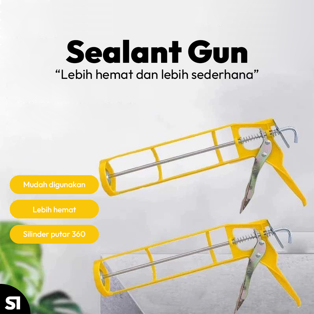 SEALANT GUN PLASTIK, SEALANT GUN LEM SEALANT, SILICONE SEALANT GUN BAHAN PLASTIK