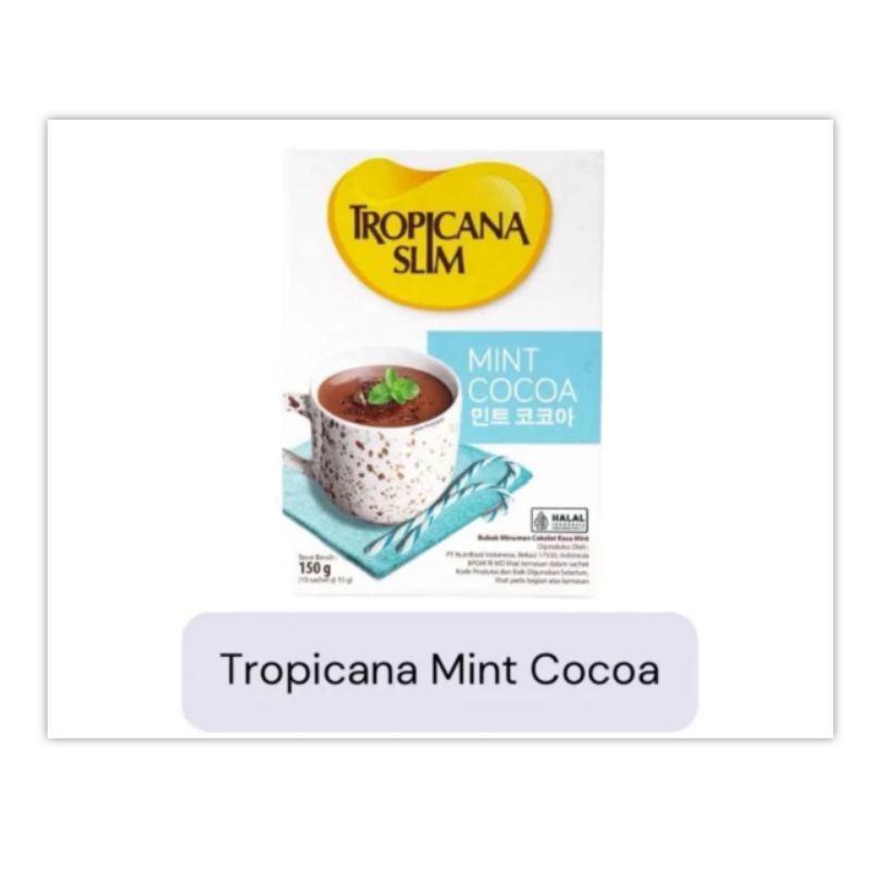 

Tropicana Slim Mint Cocoa 150 gr Minuman Diet Rendah Gula
