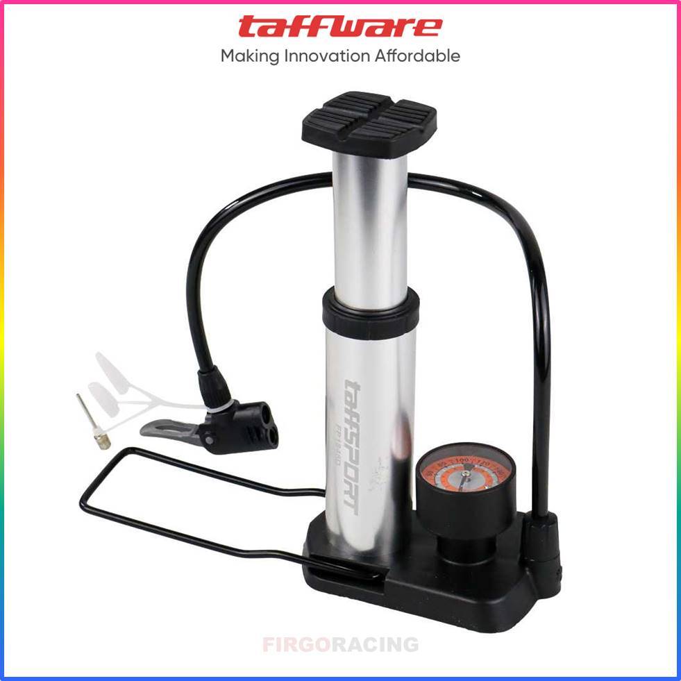 Pompa Sepeda Angin Portable Ban Sepeda dan Motor Portable Silver