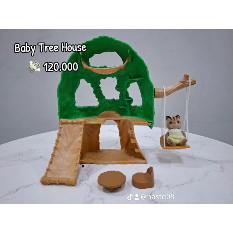 Preloved Sylvanian Families Baby Tree House