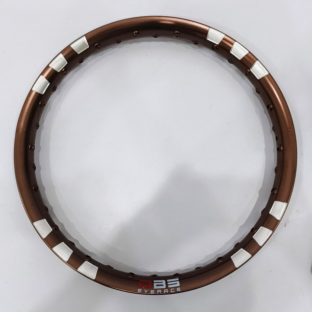 VELG / LINGKAR ALUMINIUM DBS MOTIF ( PER 1 PCS ) OVAL RING 17 SIZE : 140 160 WARNA : BRONZE ORIGINAL