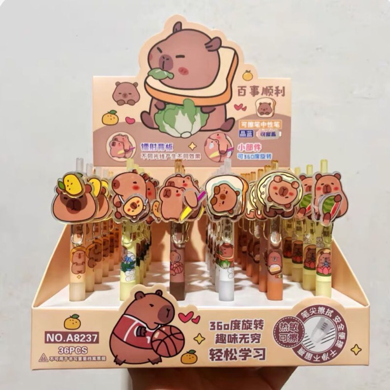 

Pulpen Capybara Lucu 360° Bisa Dipilih | Pulpen Gel Imut Karakter - Tinta Hitam 0.5mm