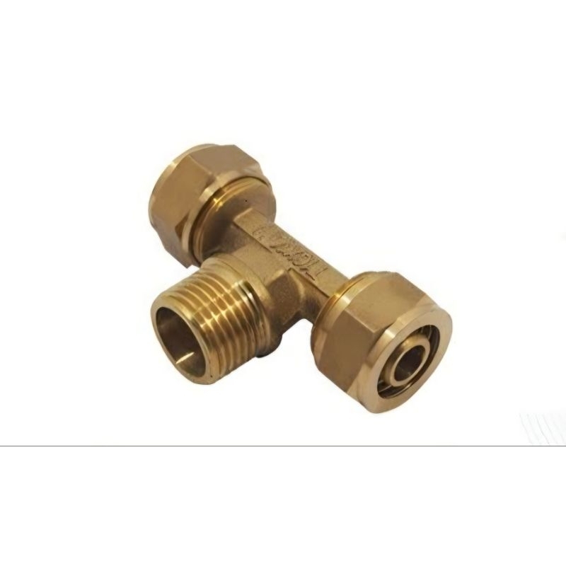 Tee T Drat Luar TDL Pipa Air Panas Rifeng Kranz 1/2 "