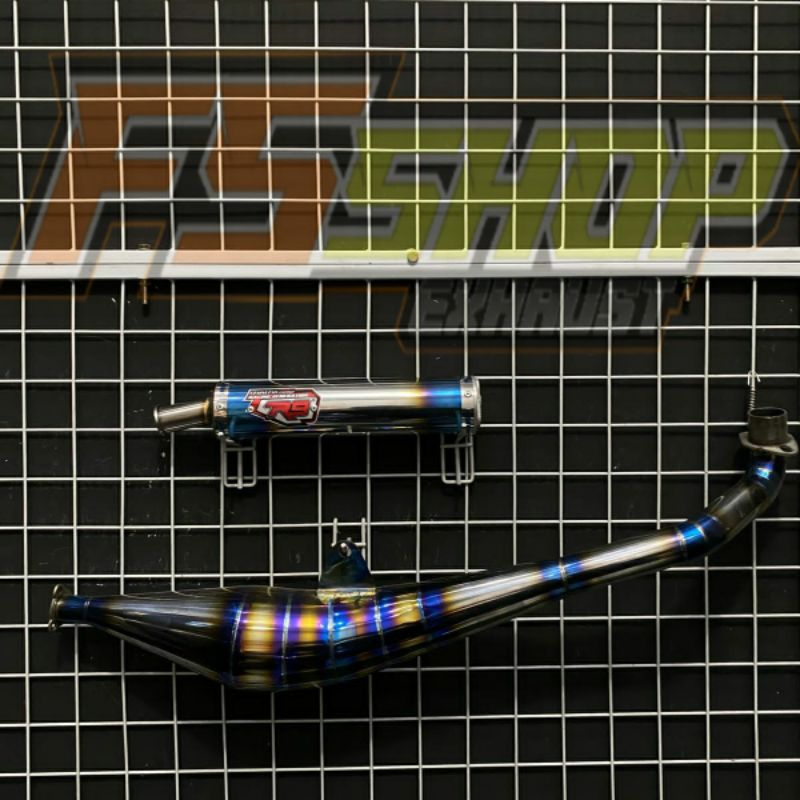 KNALPOT FIZ R STANDARD SAMPING R9 TITANIUM SANBLASTING