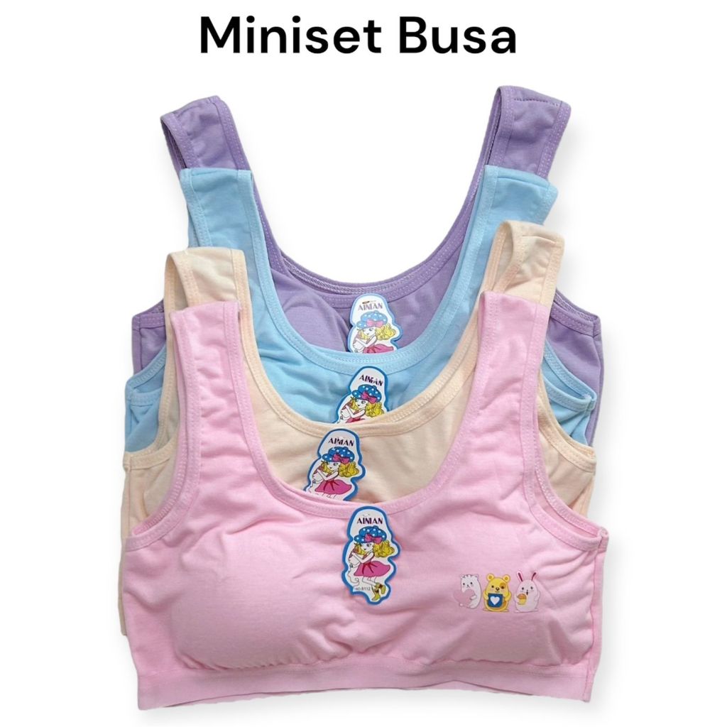 3,6,12pcs Miniset Busa Tipis Anak Perempuan - Miniset Busa Bisa Bongkar pasang Tali Besar