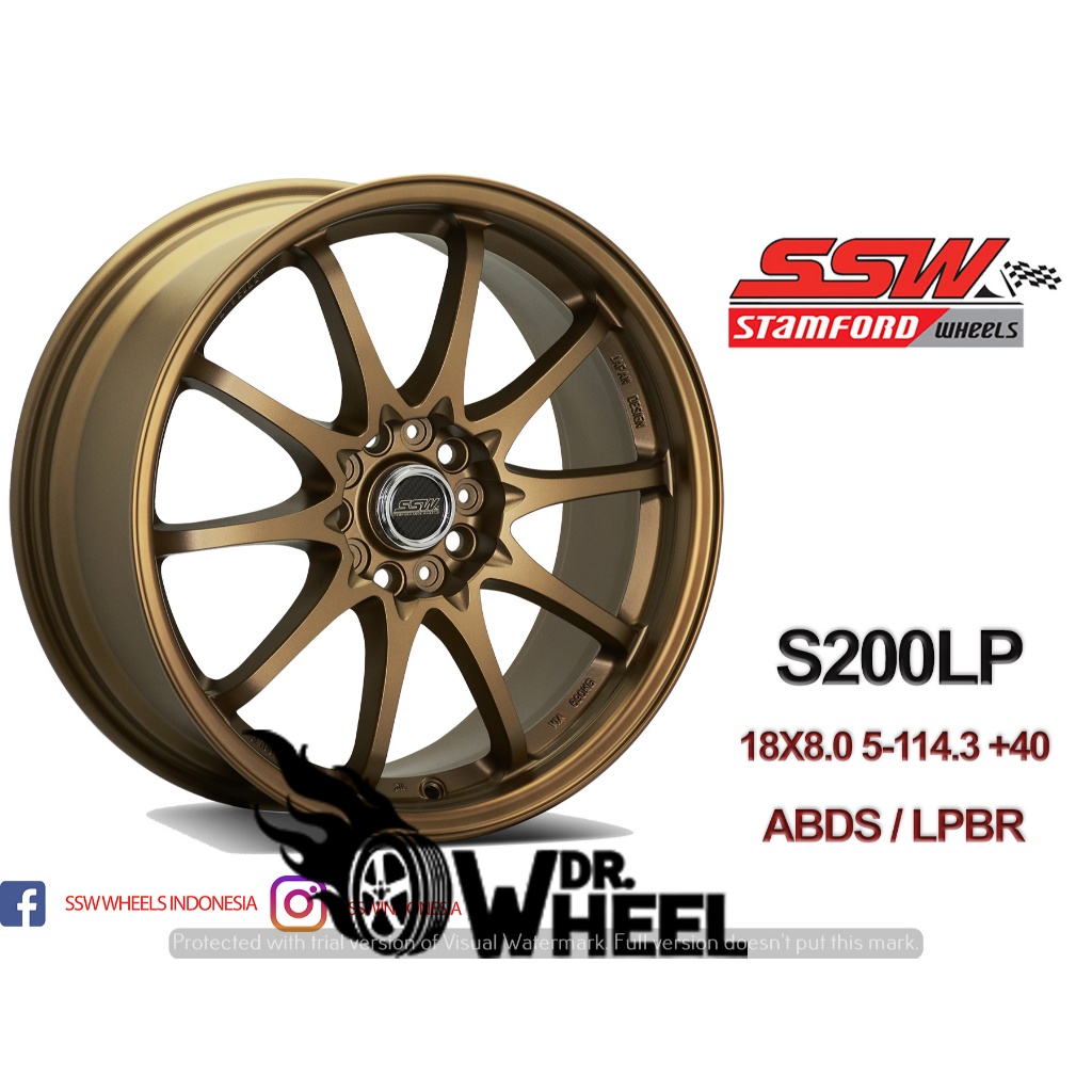 Velg mobil ce28 ring 18 h5x114,3 warna bronze untuk xpander