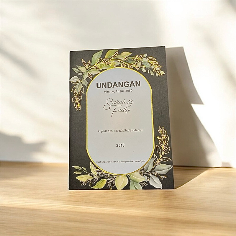 Undangan Blangko kosong ERBA 2518 (isi 100 pcs )undangan pernikahan elegan (isi 100 pcs)
