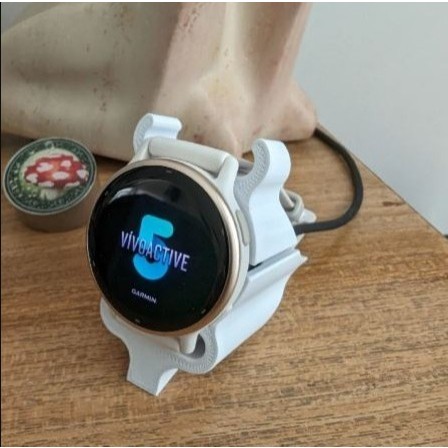 Charging Dock for Garmin Vivoactive 5 Stand Holder Aksesoris - A3D