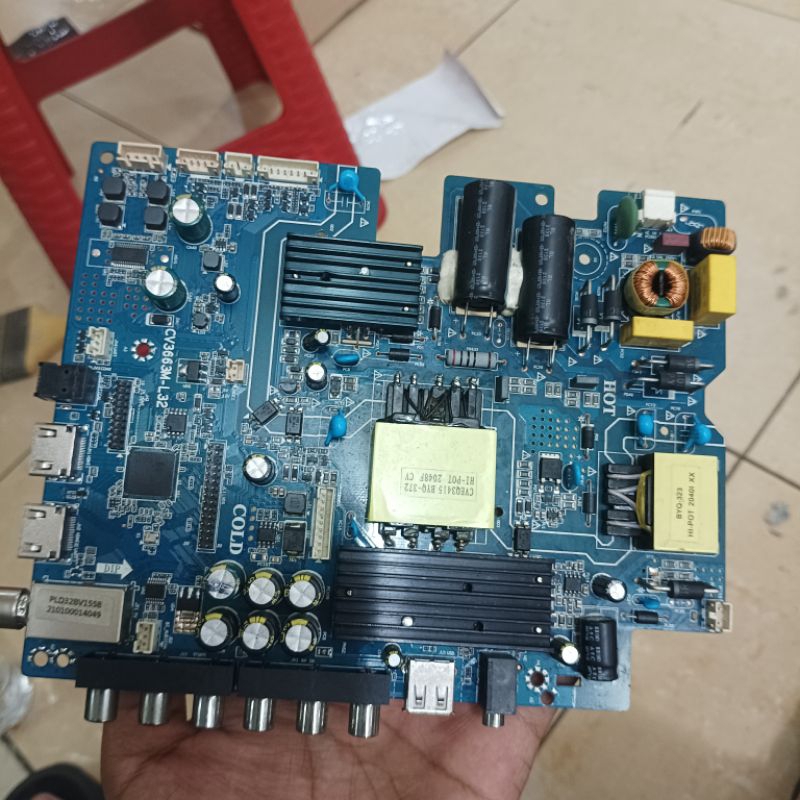 MB led tv Polytron pld32BV1558 - mainboard tv led - mainboard Polytron 32 - mesin tv led