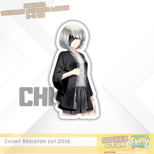 

Stiker Sticker Vinyl Laminasi Glosy YORHA 2B NIER AUTOMATA Vol 5