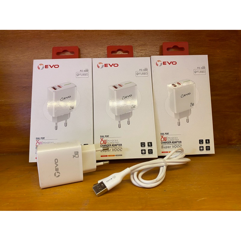 CHARGER EVO 25watt.. support VOOC fast charging