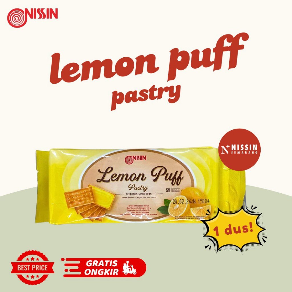 

1 Dus Nissin Lemon Puff Pastry 150gr isi 30pcs