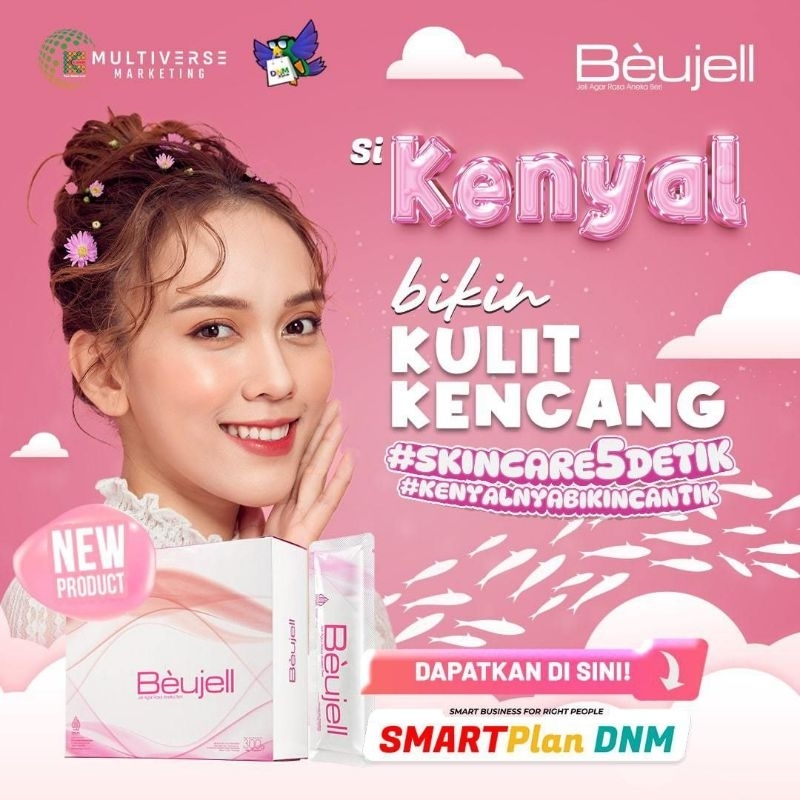 BEUJELL KOLAGEN K-LINK  1 BOX (15 Sachet) JELLY ANTI AGING PUREWAY+VIT C GELATIN