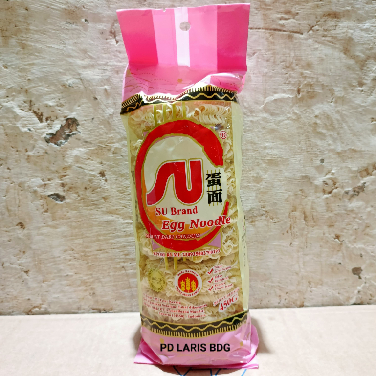 

MIE TELUR KERING SU BRAND EGG NOODLE 450GR (ISI 8 PCS)