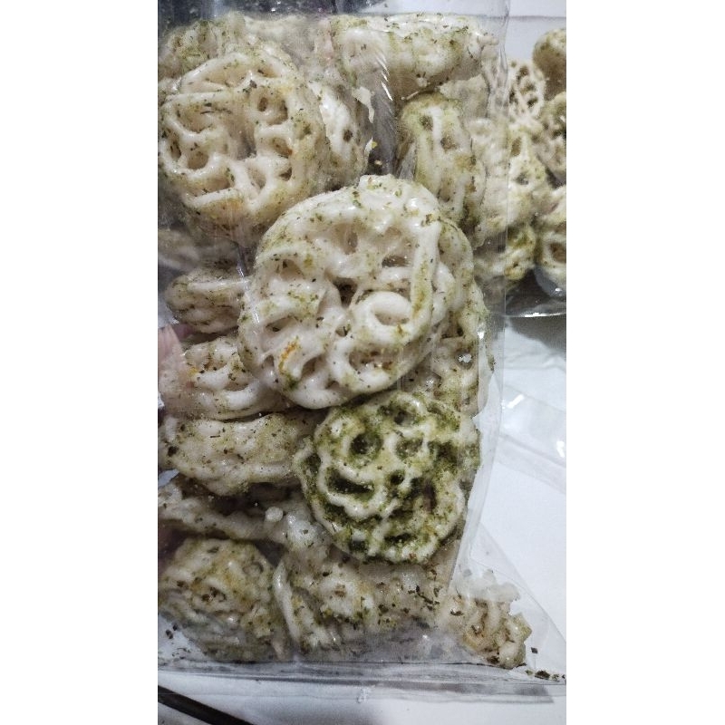 

Kerupuk mawar lombok ijo daun jeruk