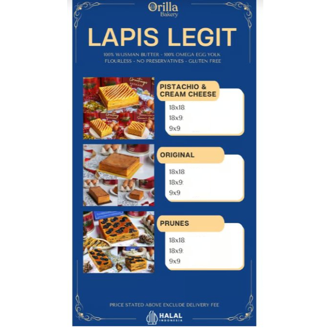 

Kue Lapis Legit & Cookies by Orilla Bakery