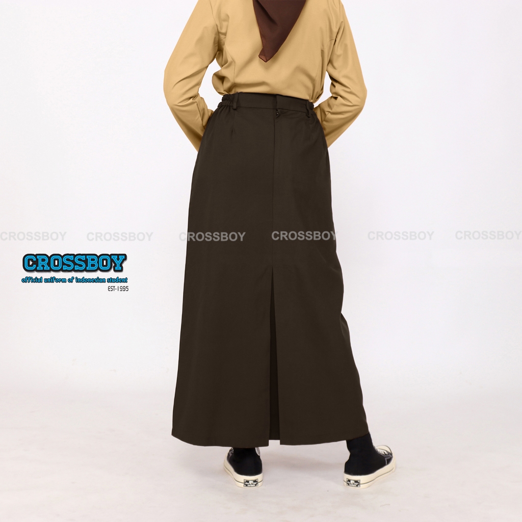 Rok Pramuka Span Seragam Sekolah SMP SMA Perempuan Bahan Rapilo Drill Twist