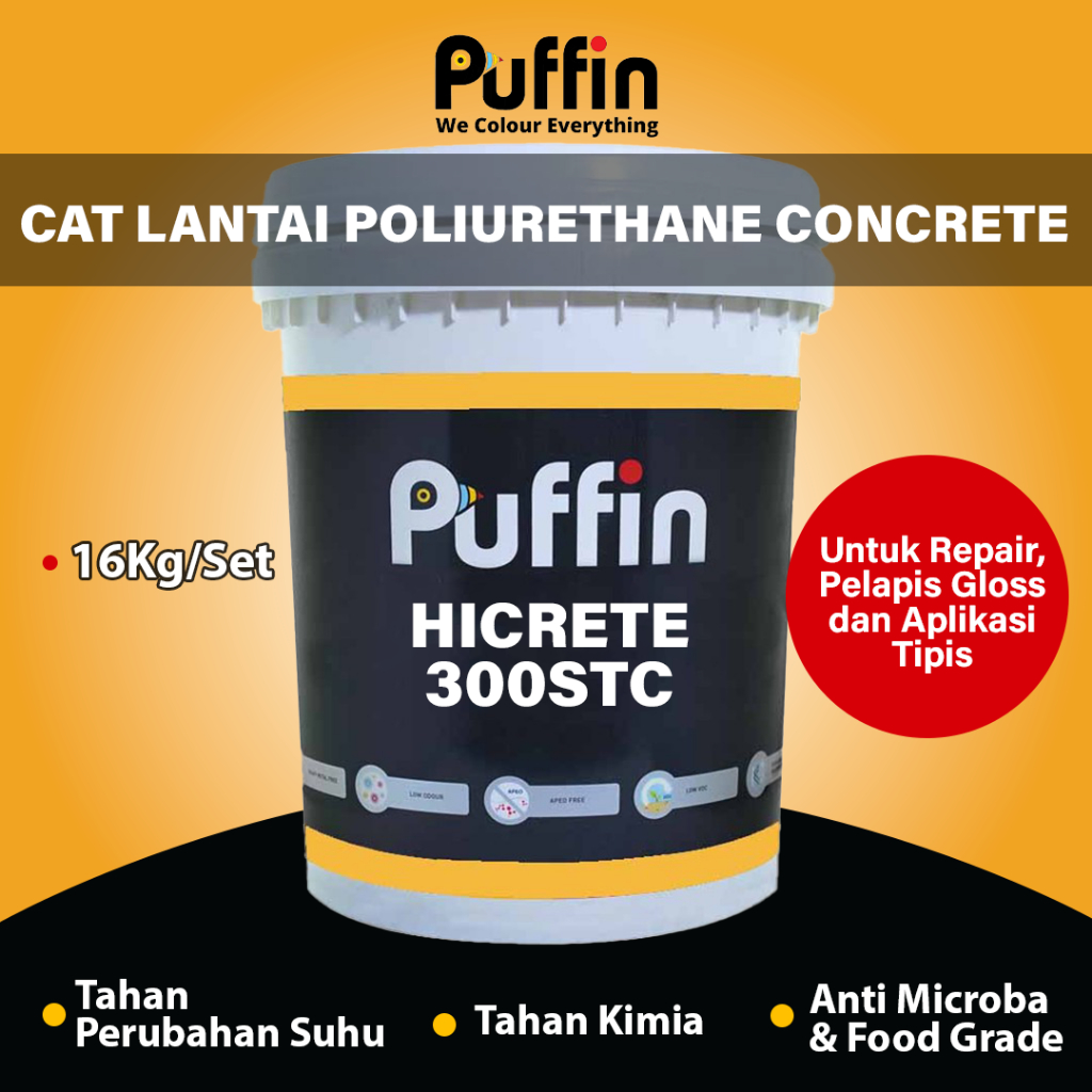 Cat Lantai Poliurethane Concrete Hicrete 300STC PU crete food grade