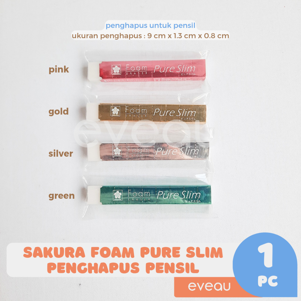 

Sakura Foam Pure Slim Eraser Penghapus Pensil Alat Tulis Perlengkapan Sekolah