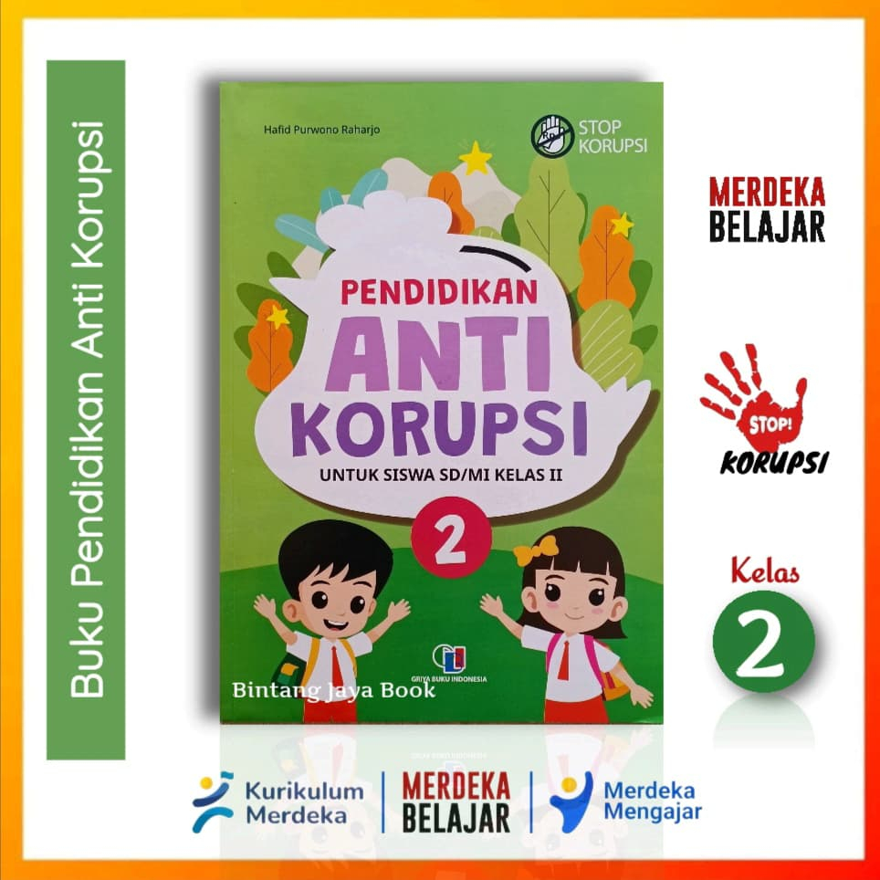 Buku Pendidikan Anti Korupsi SD/MI Kelas 2 Kurikulum Merdeka