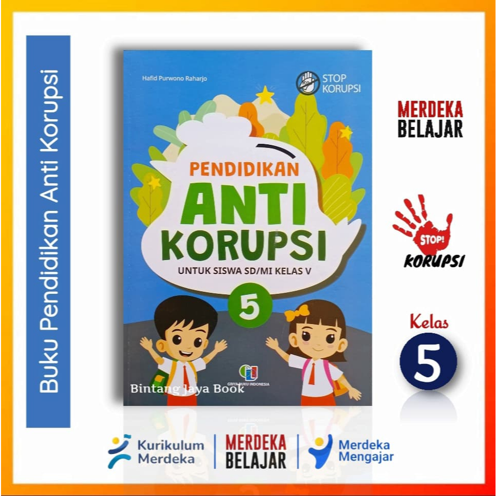 Buku Pendidikan Anti Korupsi SD/MI Kelas 5 Kurikulum Merdeka