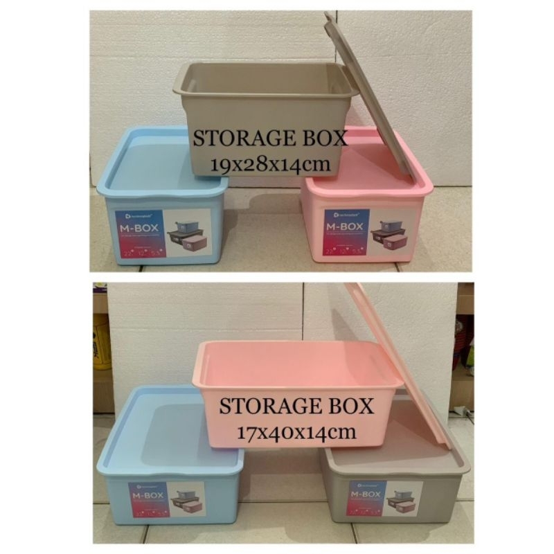 TECHNOPLAST - M-BOX STORAGE PASTEL TECHNOPLAST | KOTAK PENYIMPANAN