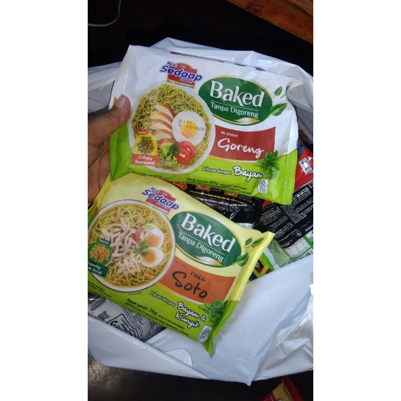 

Mie sedaap Baked (dapet 5bks)/tanpa di goreng/mie instan