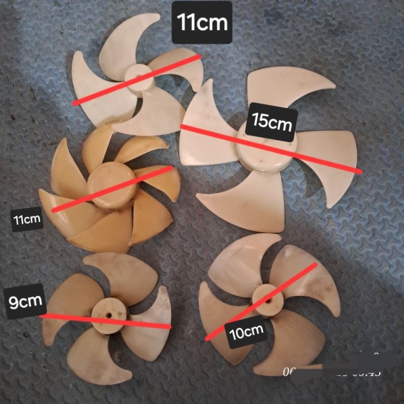 Baling-baling kipas bekas kulkas 2pintu/ showcase