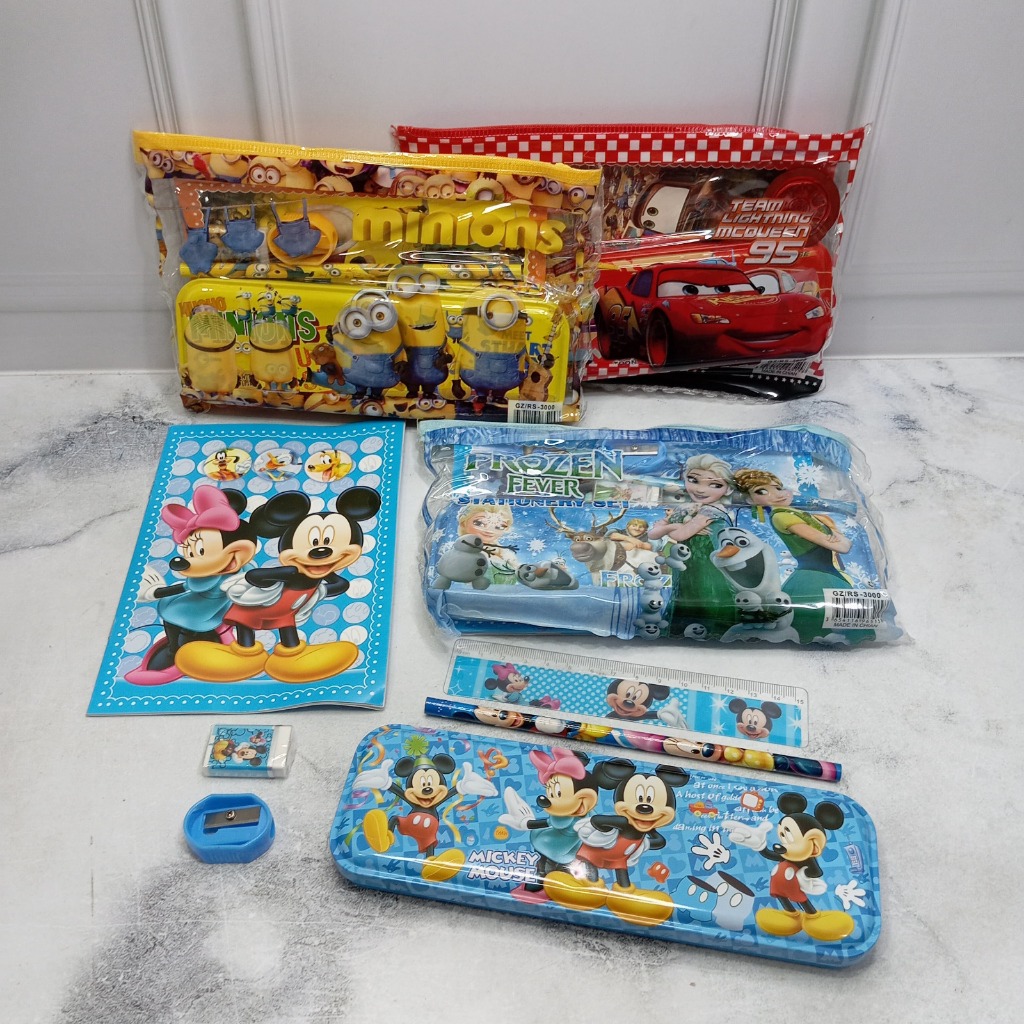 

Stationery Set Kaleng Pensil Komplet Dengan Isi Kode RS 3000 Pencil Case LOL Unicorn Spiderman Cars