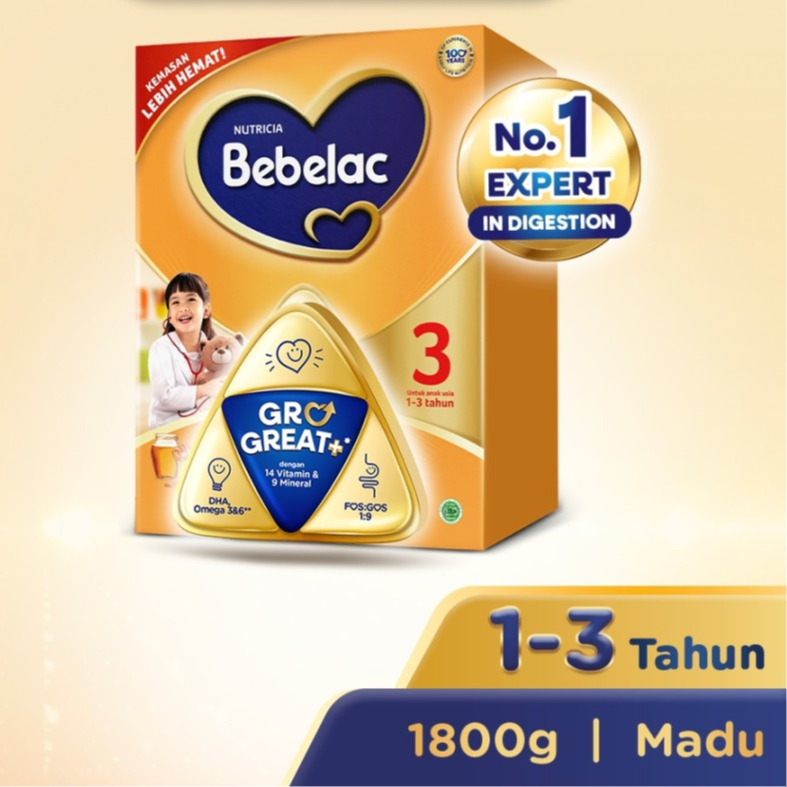 

Bebelac 3 Madu Susu Pertumbuhan Bubuk 1800 GR 982737