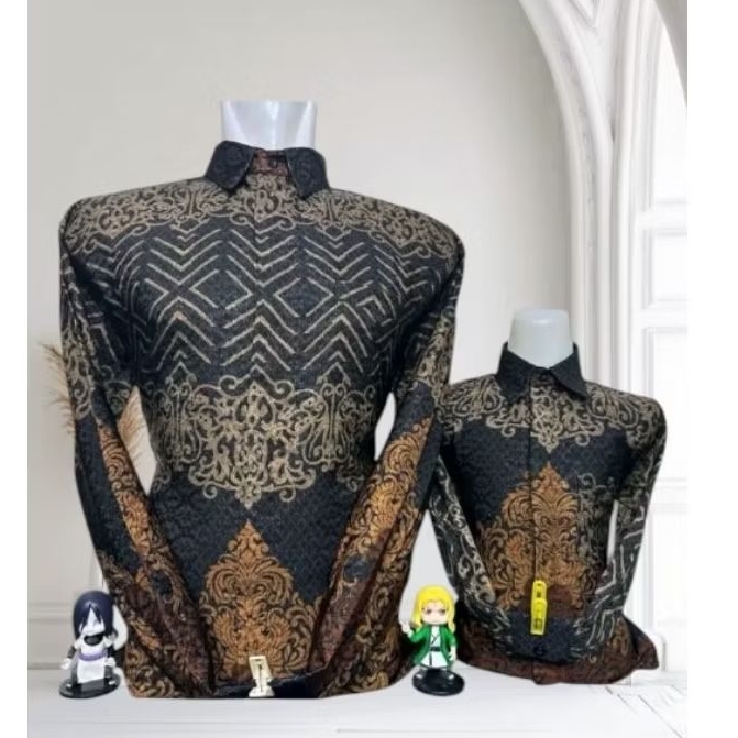 Batik Couple Ayah Anak Dobby Premium COD BATIK COUPLE AYAH ANAK PREMIUM