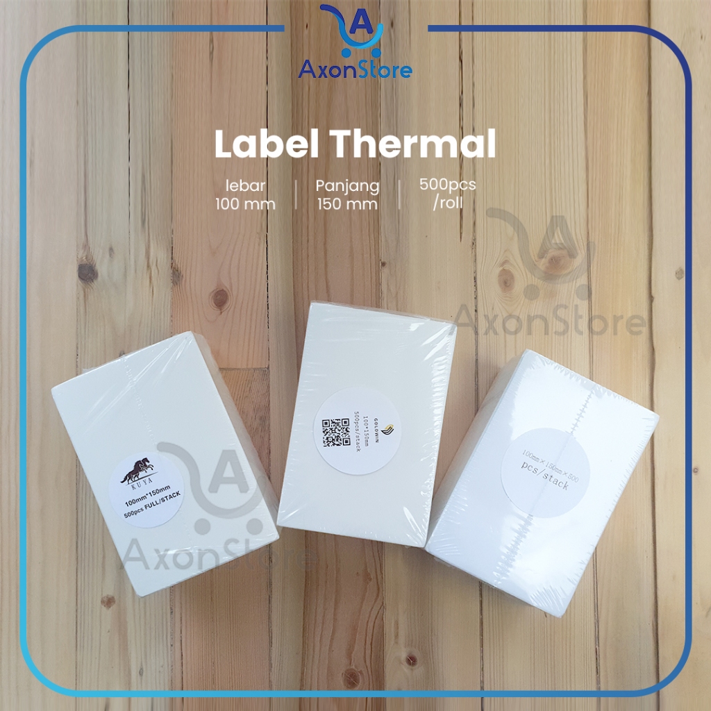 

KHUSUS INSTAN Thermal Barcode Lipat 100 x 150 mm 500pcs Label Sticker Resi 4x6