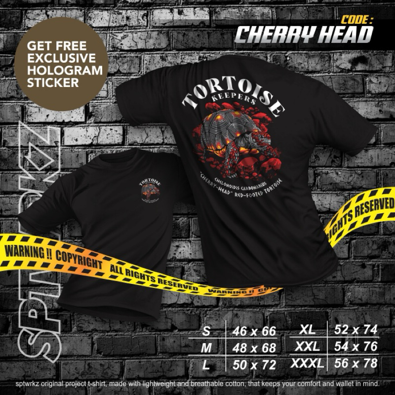 Kaos-kura-kura T-shirt-CHERRY HEAD