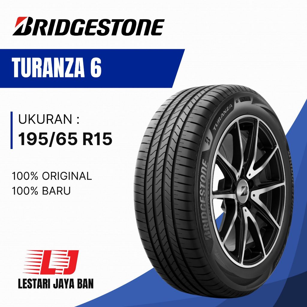 BAN BRIDGESTONE TURANZA 6 195/65 R15 - TURANZA 195/65 R15 - BRIDGESTONE 195/65 R15 - BAN MOBIL APV -