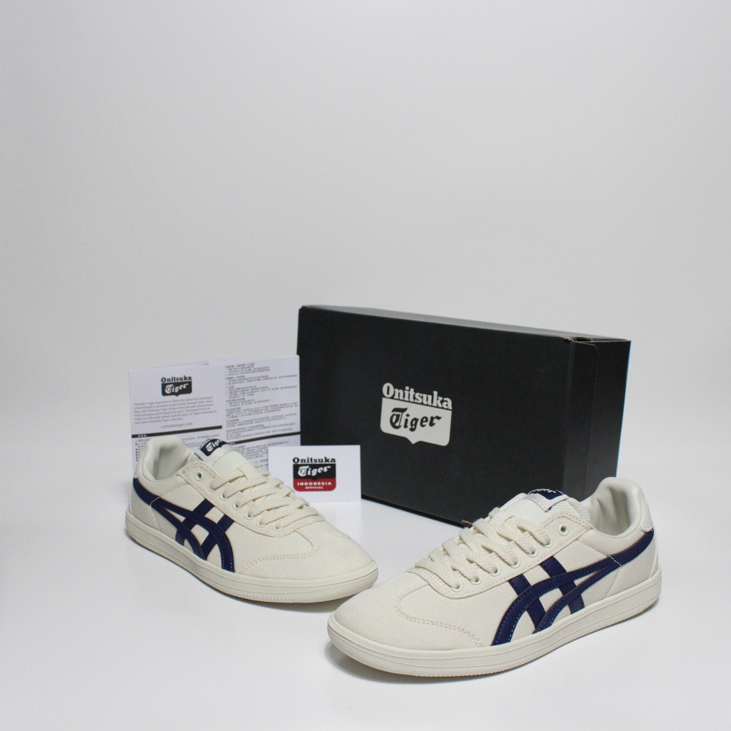 Sepatu Onit Tiger Tokuten 'White Navy' Sneakers Original
