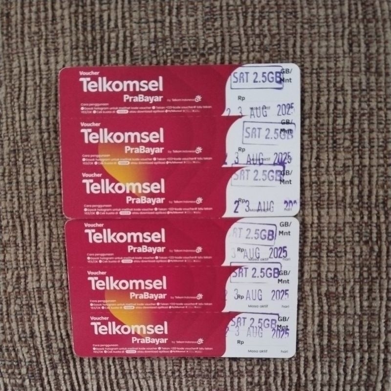 voucher Telkomsel 2,5gb 5hari