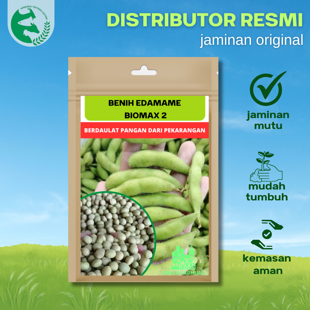 100 gram Benih Edamame BIOMAX 2 Urban Farming Kedelai Jepang Jumbo Lebat