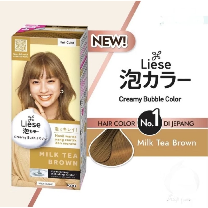 Hair color Liese Creamy Bubble Color MILK TEA BROWN exp 2027