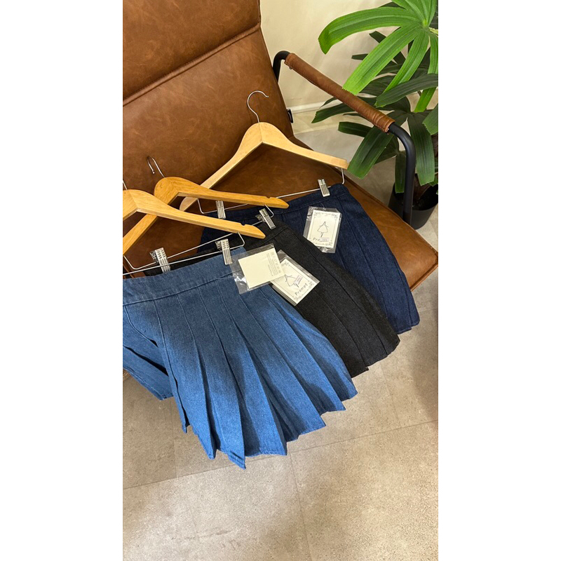 SL163 | CELANA ROK PENDEK DENIM by Prompt IMPORT BANGKOK | SKORT PENDEK WANITA | SKORT BANGKOK | CEL