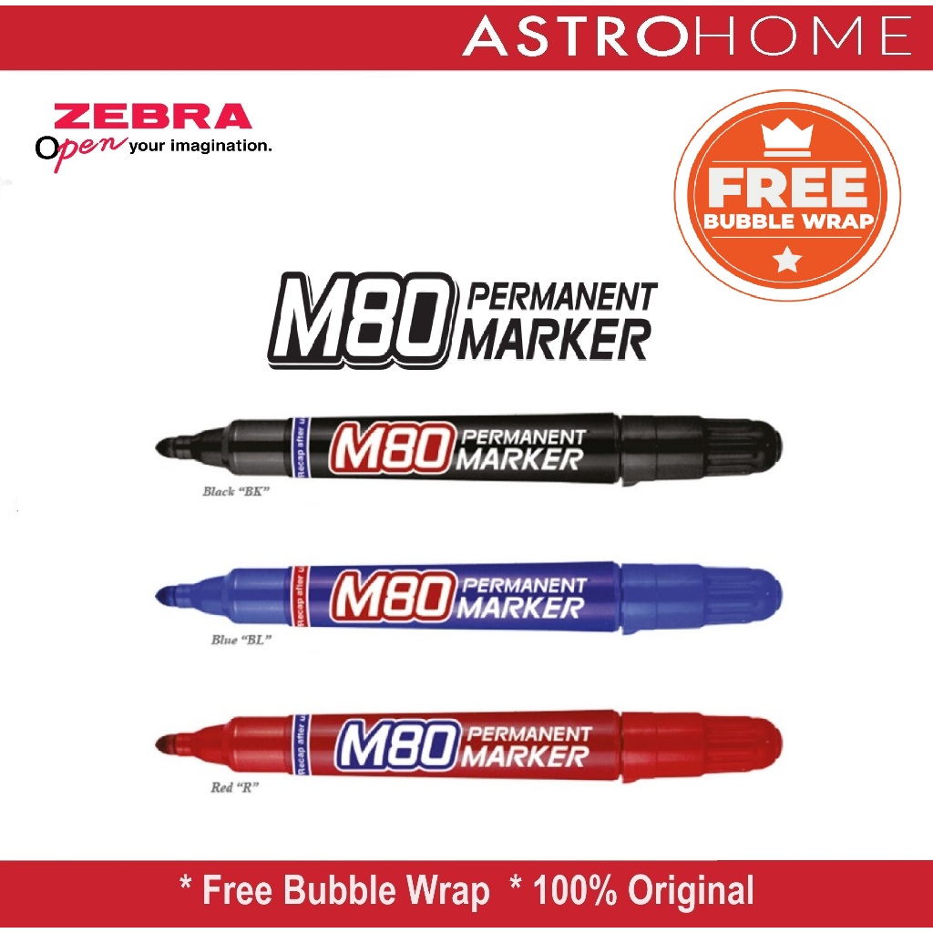 

Spidol Permanen M 80 Permanent Marker (Oil Base ) Zebra M-80 /M80