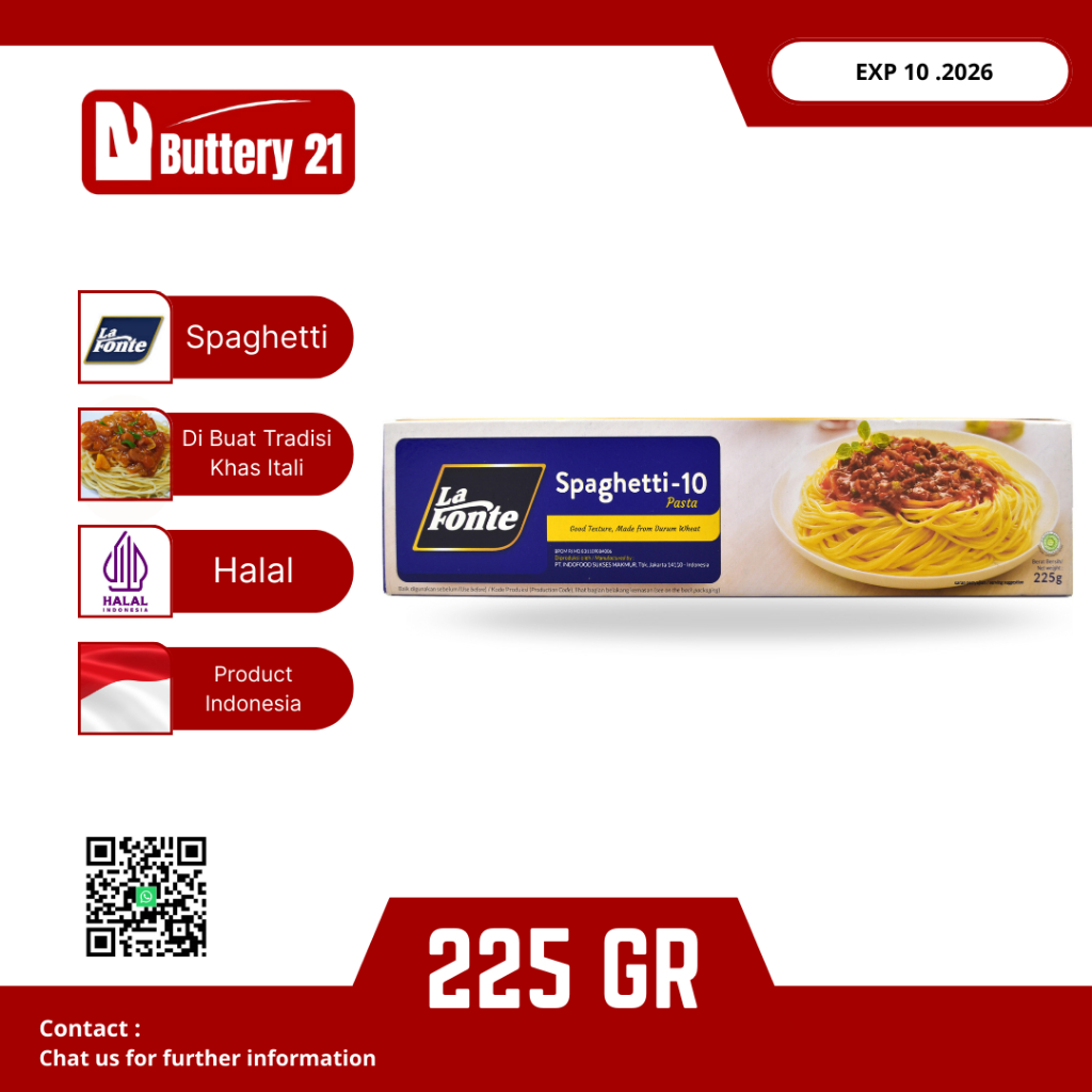 

LA FONTE SPAGHETTI-10 225 GR/LAFONTE SPAGHETTI PASTA/PASTA SPAGHETTI