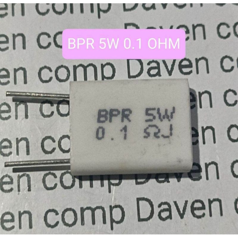 RESISTOR BPR 5WATT 0.1 OHM 5 WATT 0.1OHM 0,1 OHM
