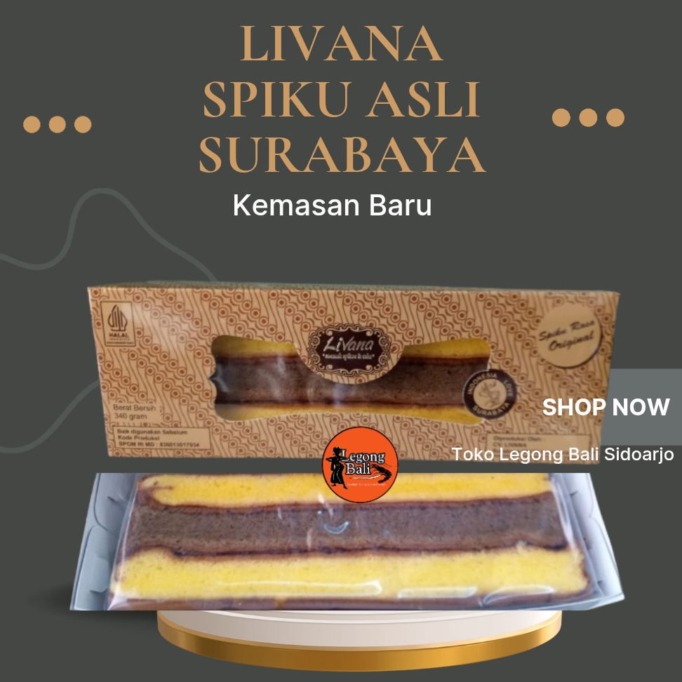 

Livana Spikoe Kue Spiku Khas Surabaya Lapis Surabaya 350 gr