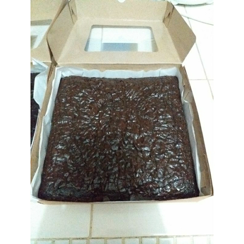 

FUDGY BROWNIES ORIGINAL PREMIUM 20x10 | FUDGY BROWNIES NO TOPPING | BROWNIES PANGGANG PREMIUM