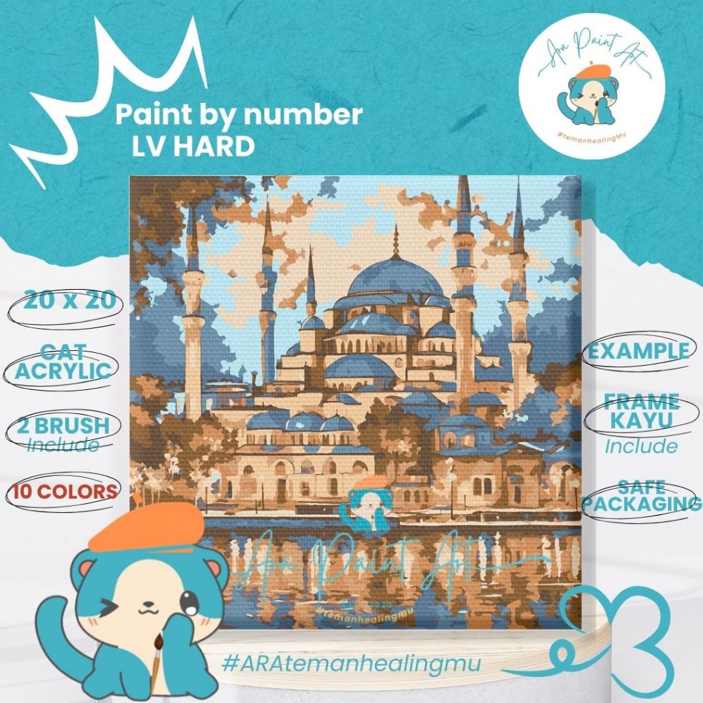 

TURKEY TOWN SERIES Paint by numbers kit I Painting I Painting by number I Kado Wisuda I Kado unik