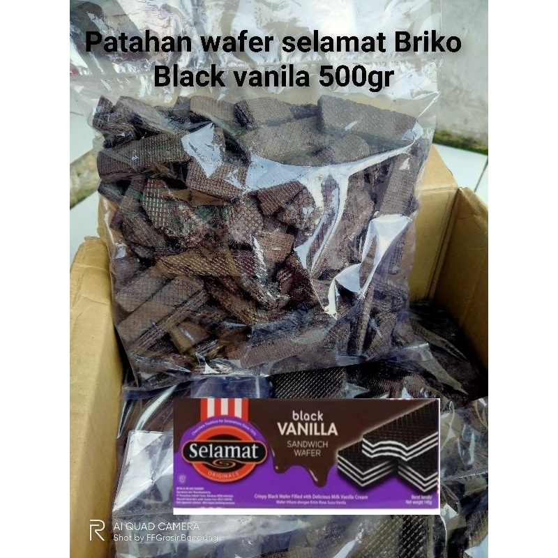 

Patahan wafer Selamat Briko Black Vanila 500gr