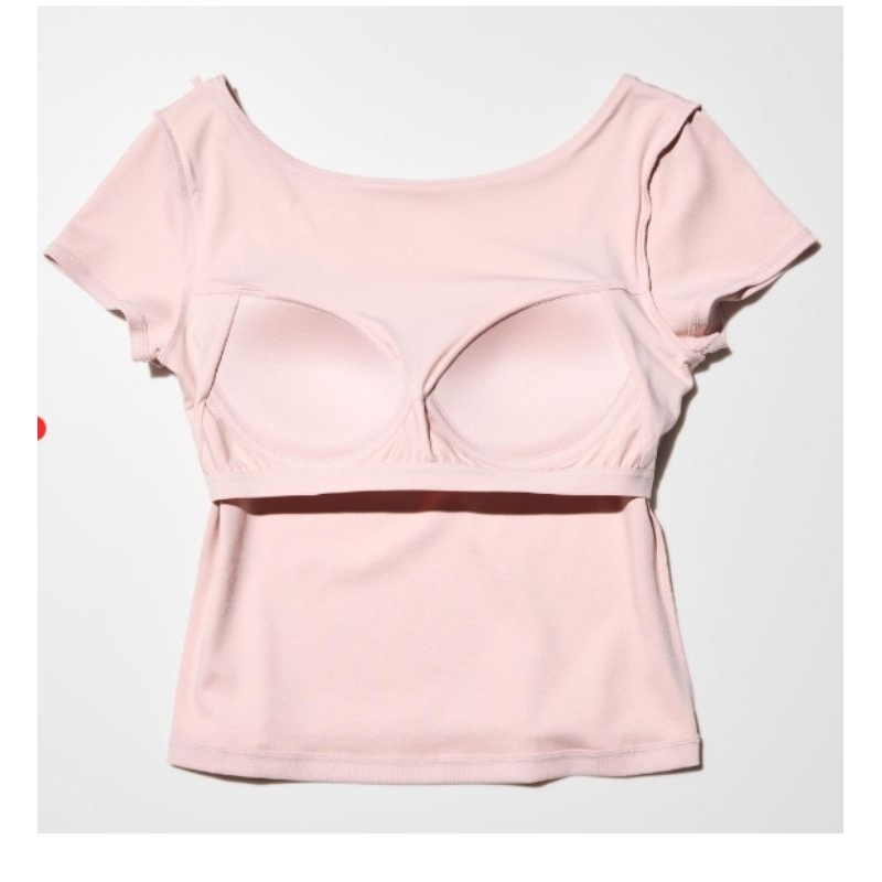 uniqlo AIRsm katun t-shirt bra punggung rendah