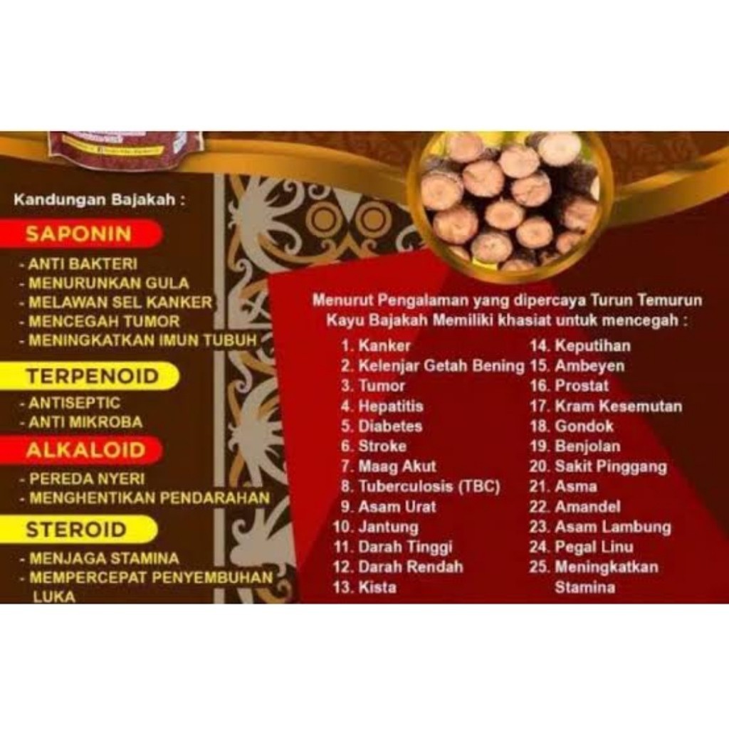 

[DISKON BESAR BESARAN] Akar Bajakah Merah Asli Kalimantan 100% untuk Kanker dan Tumor 1KG