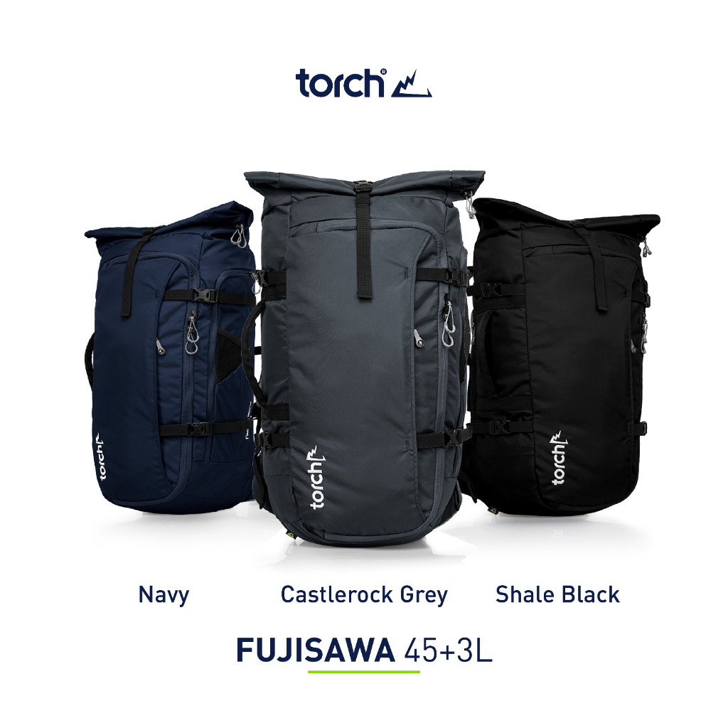 RANSEL TAS TRAVEL STYLISH MULTIFUNGSI TORCH FUJISAWA 45 + 3 LITER