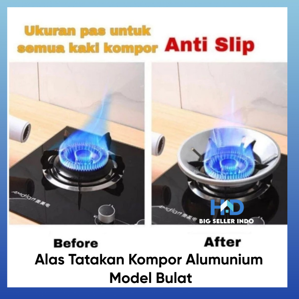 BS Alas Tatakan Kompor Alumunium Model Bulat Tatakan Dudukan Kompor Gas Aluminium Cover Alas Tatakan